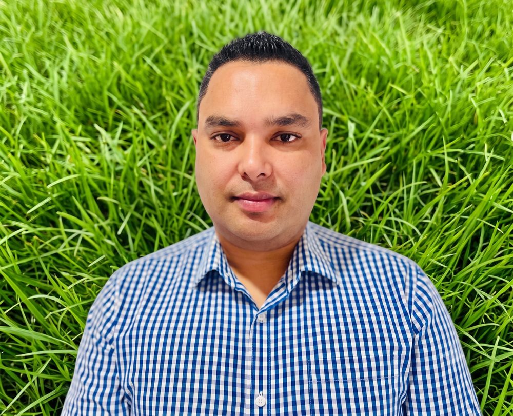 Jay Ram, owner of JR Lawn Mowing, Te Awamutu