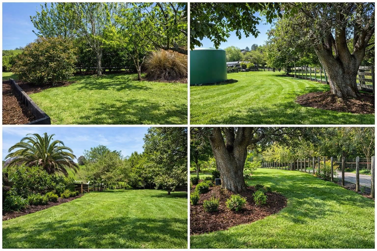Striped lawns freshly mowed by JR Lawn Mowing near Te Awamutu