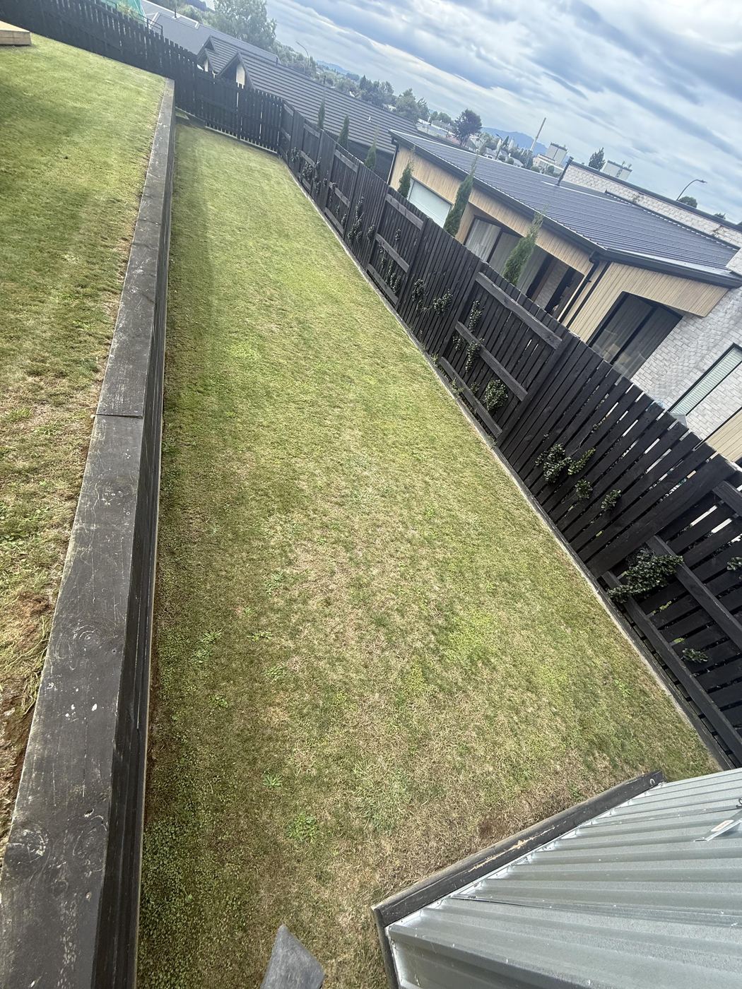 Residential lawn mowing with push mower by JR Lawn Mowing